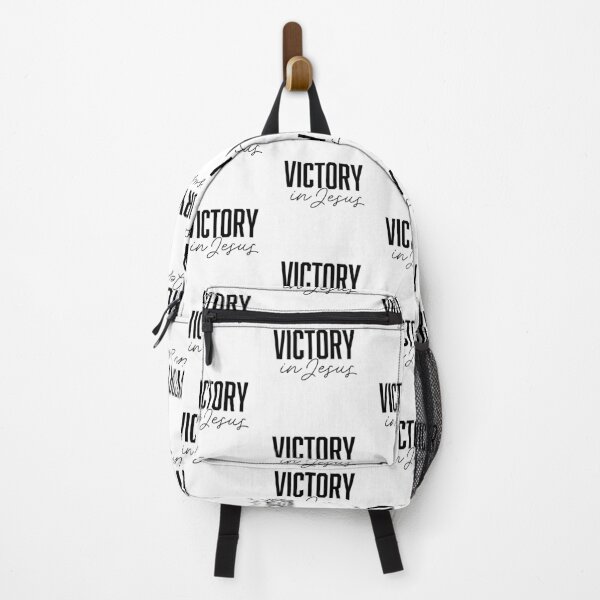 Item preview, Victory In Jesus – Christian Faith Typography T-Shirt Design designed and sold by CrossCrafted.