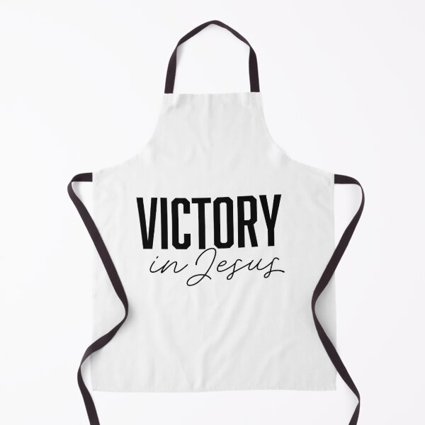 Item preview, Victory In Jesus – Christian Faith Typography T-Shirt Design designed and sold by CrossCrafted.