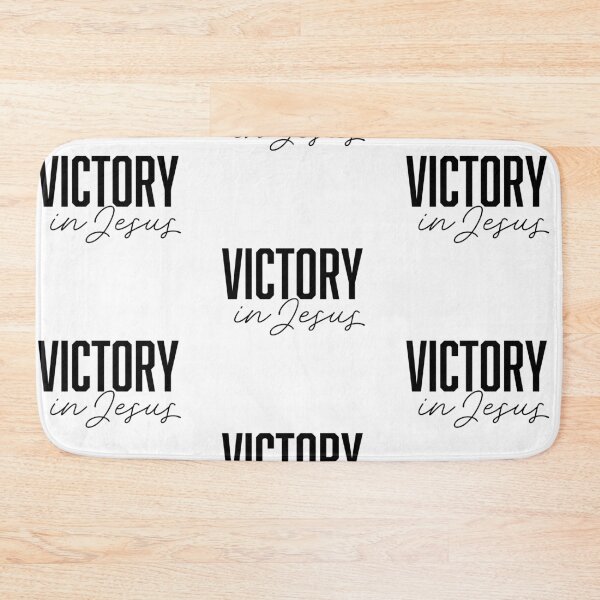 Item preview, Victory In Jesus – Christian Faith Typography T-Shirt Design designed and sold by CrossCrafted.