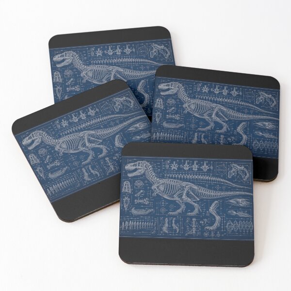 Item preview, T-Rex Blueprint | Engineering Dinosaur Patent Art Print designed and sold by GSizzle1.