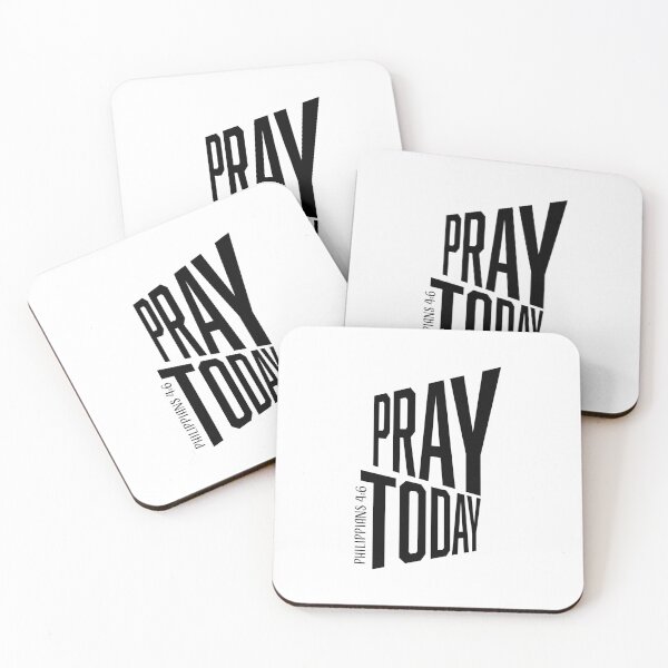 Item preview, Pray Today – Christian Faith Typography T-Shirt Design designed and sold by CrossCrafted.