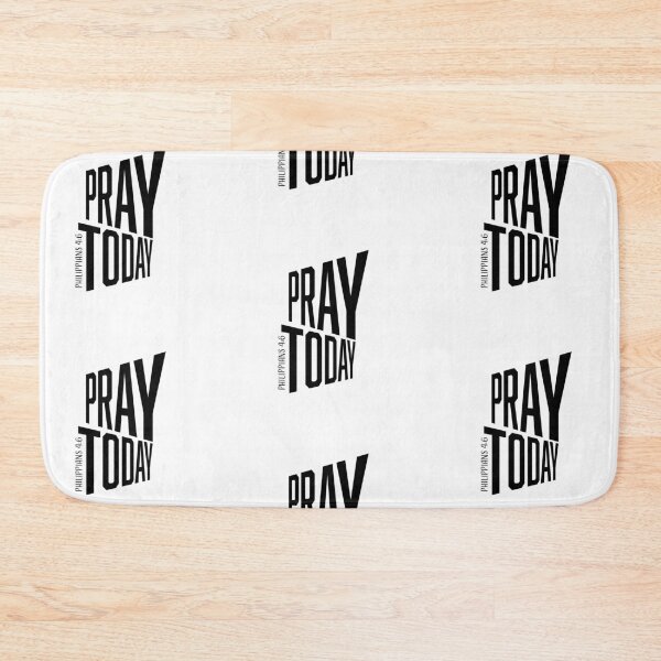 Item preview, Pray Today – Christian Faith Typography T-Shirt Design designed and sold by CrossCrafted.