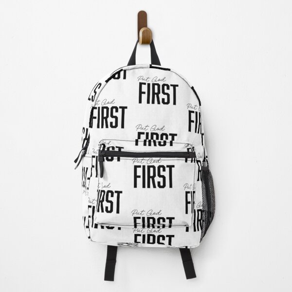 Item preview, Put God First – Christian Faith Typography T-Shirt Design designed and sold by CrossCrafted.