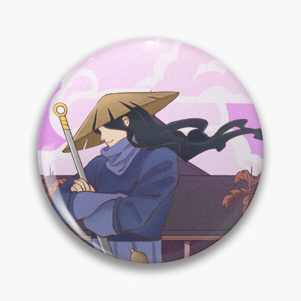 Item preview, Wandering Samurai Under Pink Skies | Anime-Inspired Fantasy Art designed and sold by SALHA STUDIO.