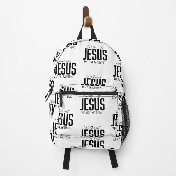 Item preview, Without Jesus We Are Nothing – Christian Faith Typography T-Shirt Design designed and sold by CrossCrafted.