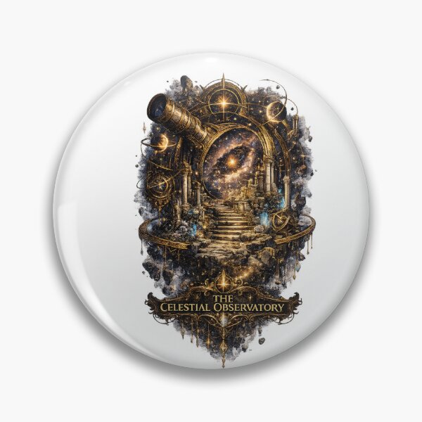 Item preview, The Celestial Observatory | Cosmic Telescope Dark Fantasy T-Shirt designed and sold by Norique_7.