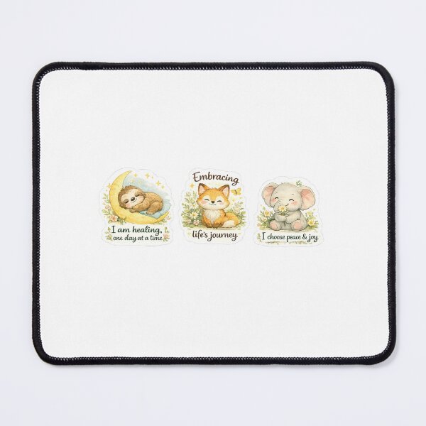 Item preview, Set of three stickers - self love animals designed and sold by Krachtvanjehart.