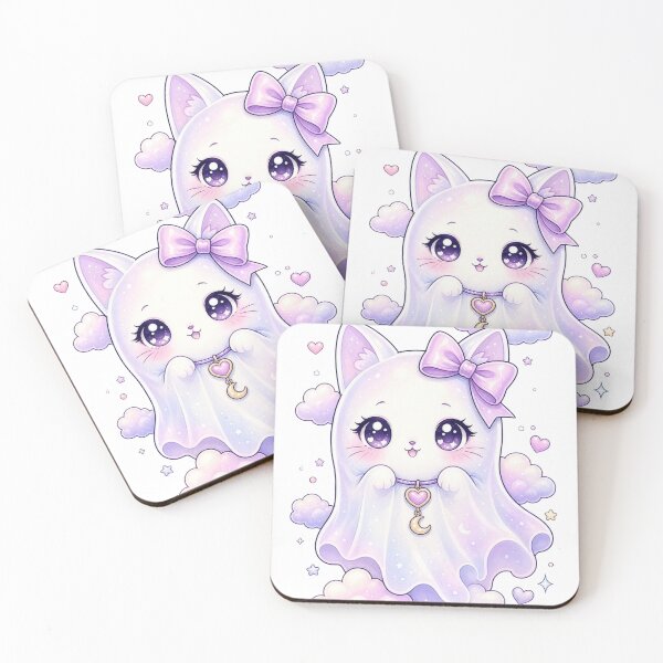 Item preview, Cute ghost cat designed and sold by Kitty-and-Cat.