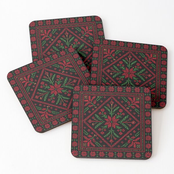 Item preview, Authentic Palestinian Tatreez | Traditional Cross Stitch Embroidery Design designed and sold by BrainCurves.
