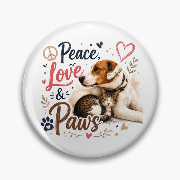 Item preview, Peace, Love & Paws designed and sold by KrithigaArts.