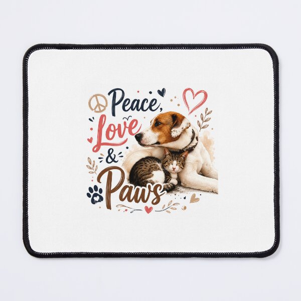 Item preview, Peace, Love & Paws designed and sold by KrithigaArts.