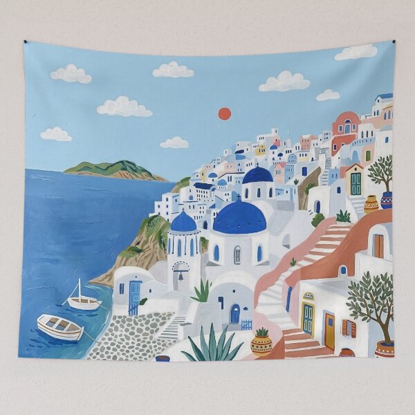 Item preview, Santorini - Greece designed and sold by POSTERIOCREW.