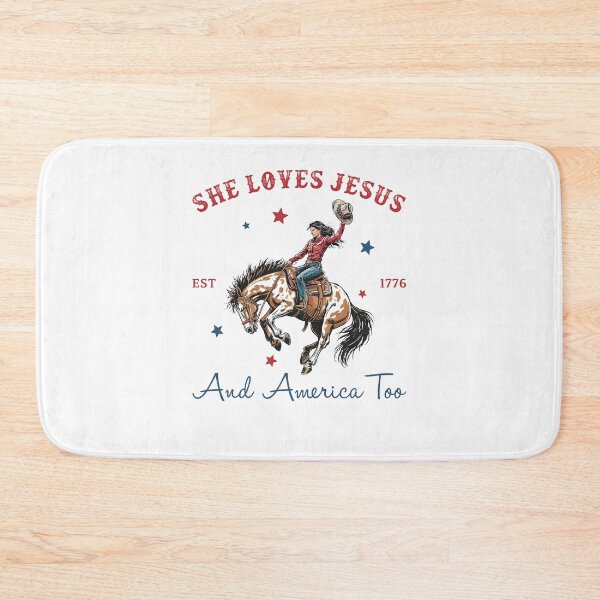 Item preview, She Loves Jesus and America Too Retro designed and sold by nosu-art-pod.