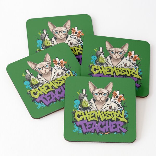 Item preview, Chemistry Teacher Sphynx Cat  Graffiti Street Art T-Shirt | Funny Science Professor Cat STEM Teacher Gift designed and sold by illeN-Art-World.