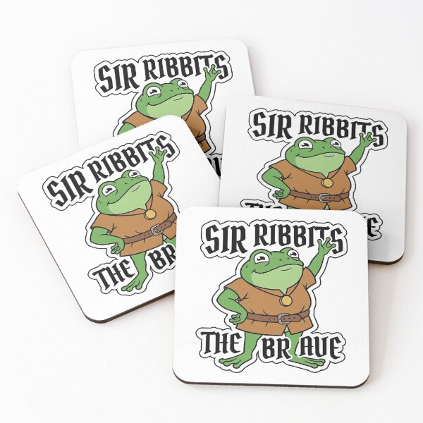 Item preview, Frog Knight Medieval Hero - Sir Ribbits the Brave designed and sold by Wanderquill Studio.