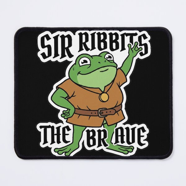Item preview, Frog Knight Medieval Hero - Sir Ribbits the Brave designed and sold by Wanderquill Studio.
