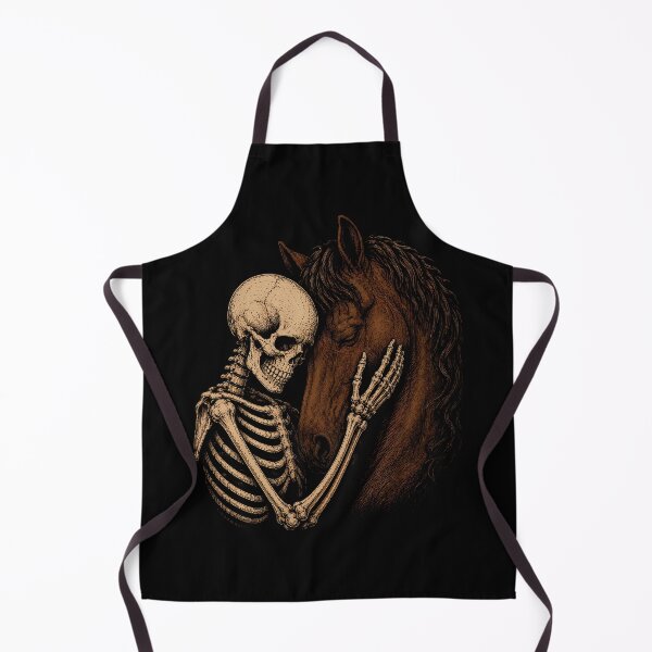 Item preview, Skeleton and Horse Embrace Halloween Art designed and sold by rafaeltto.