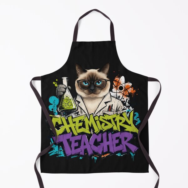 Item preview, Chemistry Teacher Siamese Cat Graffiti Street Art T-Shirt | Funny Science Professor Cat STEM Teacher Gift designed and sold by illeN-Art-World.