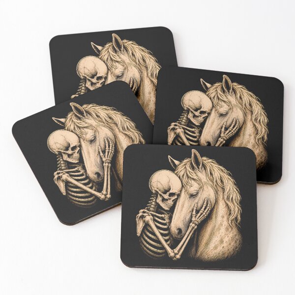 Item preview, Skeleton and Horse Embrace Graphic Design Halloween designed and sold by rafaeltto.