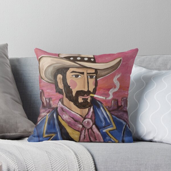 Item preview, Smoking Cowboy at Sunset (Smooth) designed and sold by VincentMichaelDesigns.
