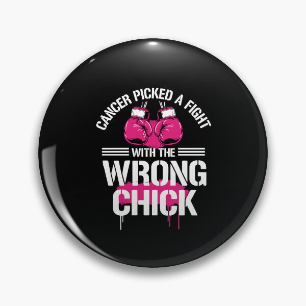 Item preview, Cancer Picked A Fight With The Wrong Chick Female Cancer Survivor Warrior Awareness designed and sold by PopStars1993.