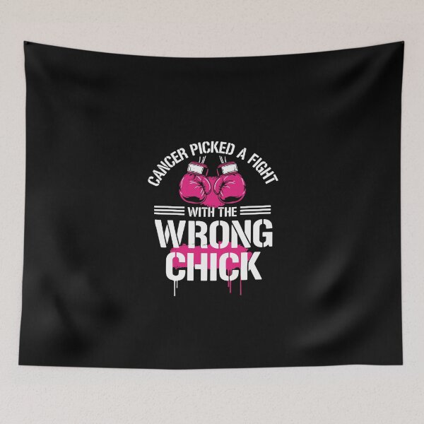Item preview, Cancer Picked A Fight With The Wrong Chick Female Cancer Survivor Warrior Awareness designed and sold by PopStars1993.