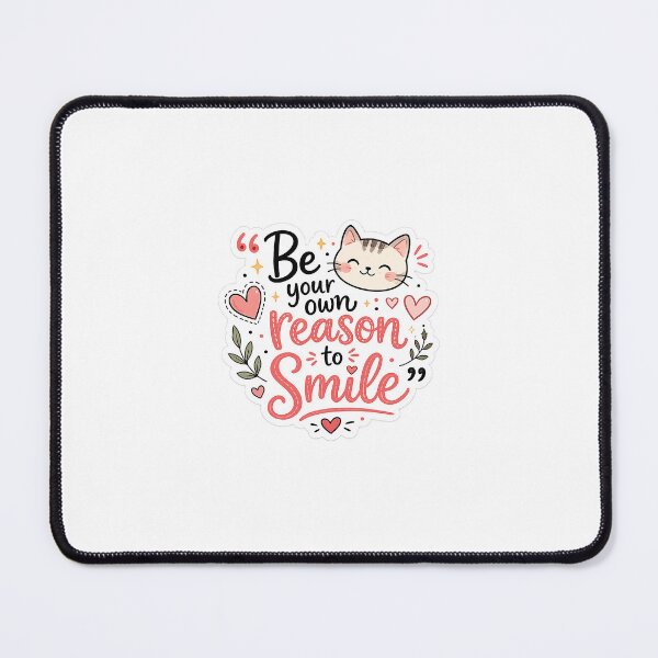 Item preview, be your own reason to smile sticker designed and sold by GenArt Prints.