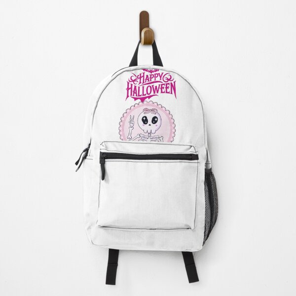 Item preview, Cute Pink Happy Halloween Kawaii Skeleton Ghost designed and sold by Sela Art .