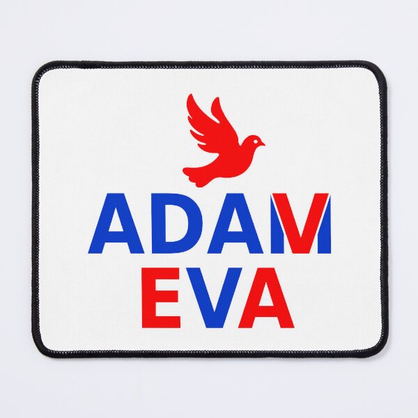 Item preview, Copy of Adam and Eva Faith Love Christian Couples Typography Art designed and sold by GunazaArt.