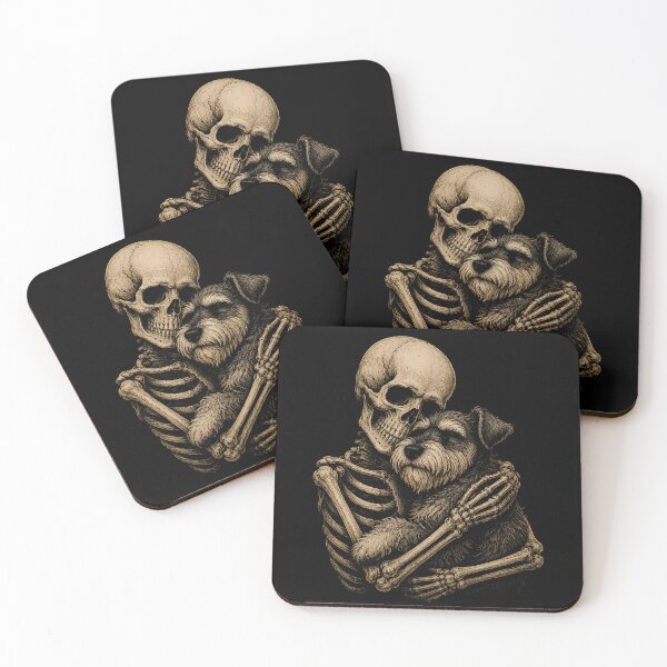 Item preview, Skeleton and Dog Embrace Art for Pet Lovers Halloween designed and sold by rafaeltto.
