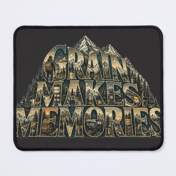 Item preview, Grain Makes Memories | Mountain Film Photography Typography designed and sold by Golden Era Studio.