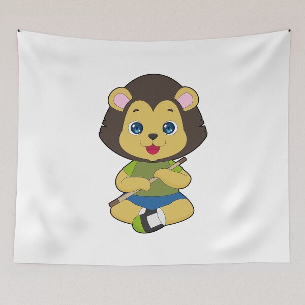 Item preview, Lion Musician Flute Music designed and sold by Snabdesign84.