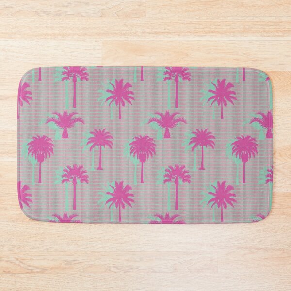 Item preview, Retro Hot Pink Tropical Palms Seamless Pattern designed and sold by MammothArt.