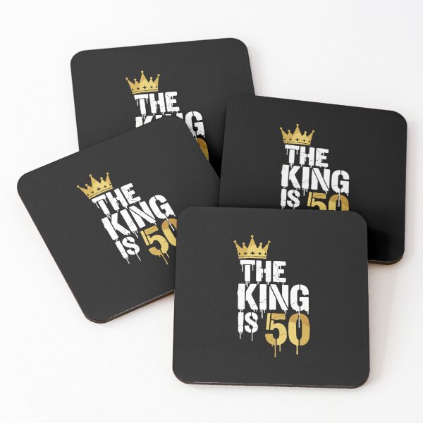 Item preview, The King Is 50 Fiftieth Birthday Celebration Men Turning Fifty designed and sold by PopStars1993.