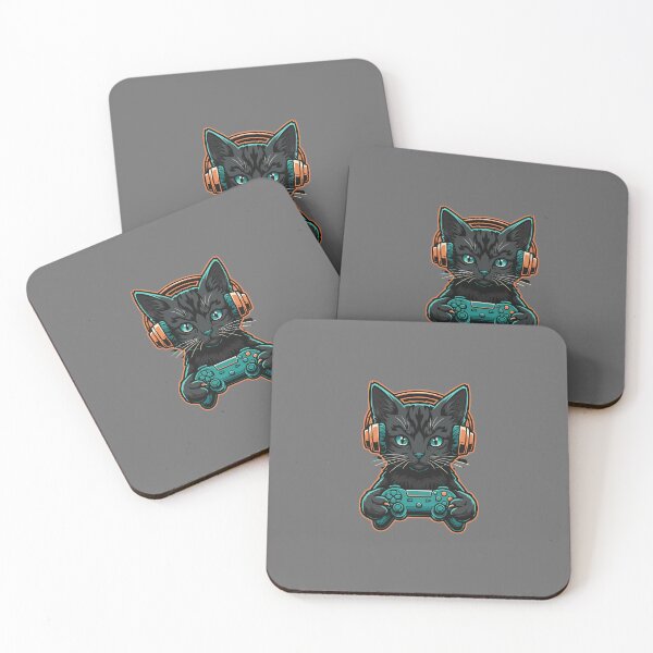 Item preview, Cat Gamer Controller Headset Gaming Feline Player designed and sold by SofiBlair.