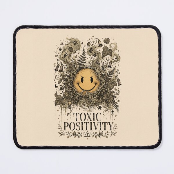 Item preview, Toxic Positivity Evil Smiley Face Dark Botanical designed and sold by WillCraftx.