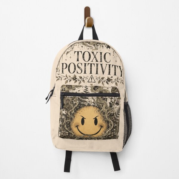 Item preview, Toxic Positivity Evil Smiley Face Dark Botanical designed and sold by WillCraftx.