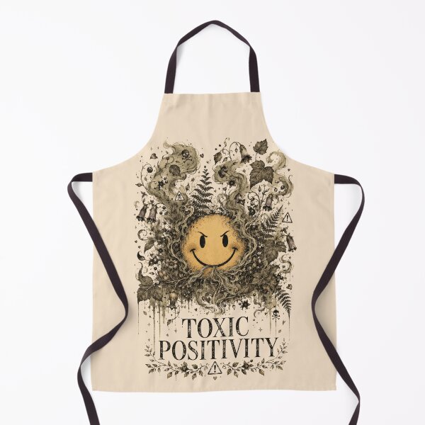 Item preview, Toxic Positivity Evil Smiley Face Dark Botanical designed and sold by WillCraftx.