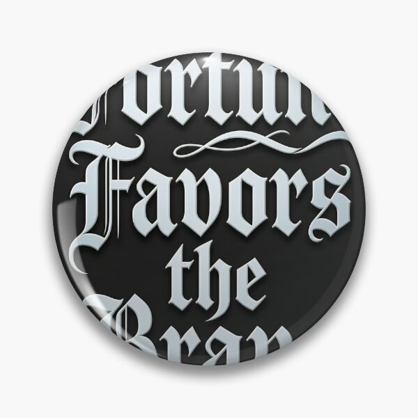Item preview, Fortune Favors the Brave Gothic White Design designed and sold by DIUMERI.
