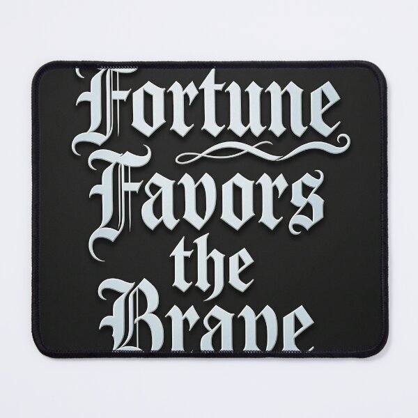 Item preview, Fortune Favors the Brave Gothic White Design designed and sold by DIUMERI.