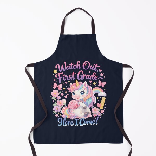 Item preview, Watch Out First Grade Here I Come Kawaii Watercolor Unicorn Pastel Girls Back to School Gift designed and sold by Artycom.