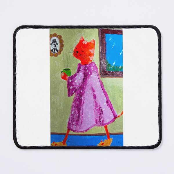 Item preview, Cat Lady with Tea designed and sold by mbavaresco.