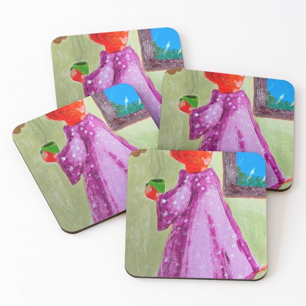 Item preview, Cat Lady with Tea designed and sold by mbavaresco.