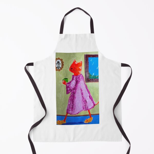 Item preview, Cat Lady with Tea designed and sold by mbavaresco.