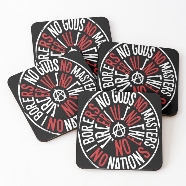 Item preview, No Gods No Masters No Nations No Borders, designed and sold by dellonszpakw.