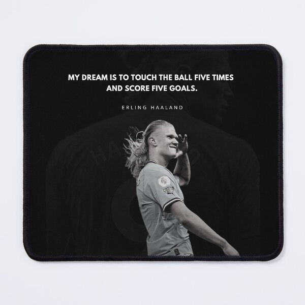Item preview, Erling Haaland Motivational Quote Portrait designed and sold by SuccessInsanity.