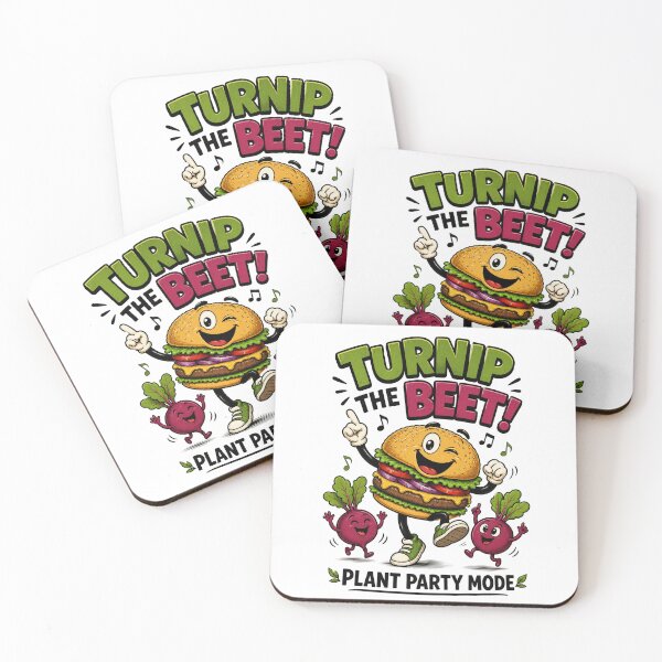 Item preview, Turnip the Beet Funny Vegan Burger Plant Party Design. designed and sold by The-T-In-Retro.