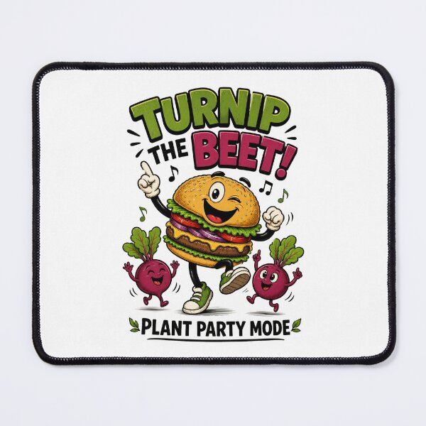 Item preview, Turnip the Beet Funny Vegan Burger Plant Party Design. designed and sold by The-T-In-Retro.