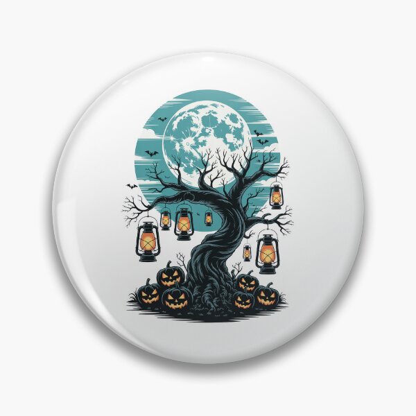 Item preview, Spooky Lantern Tree Under Full Moon designed and sold by jkrphoto.