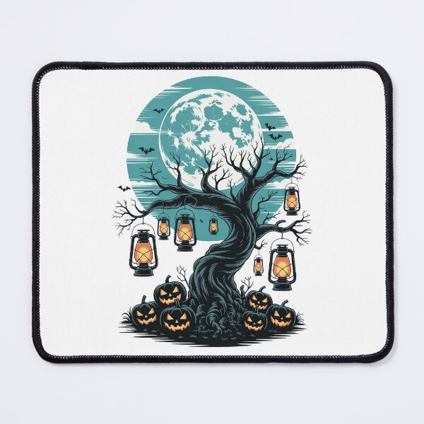 Item preview, Spooky Lantern Tree Under Full Moon designed and sold by jkrphoto.